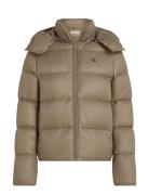 Mw Down Short Puffer Calvin Klein Jeans Beige