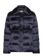 Mw Padded Satin Drawstringjacket Calvin Klein Navy