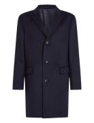 Fine Wool Blend Coat Calvin Klein Navy