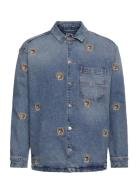 Crest Denim Overshirt Dh6134 Tommy Jeans Blue