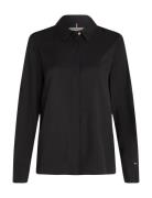 Fluid Viscose Regular Shirt Tommy Hilfiger Black