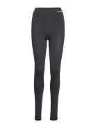 Hmlclea Seamless Mid Waist Tights Hummel Black