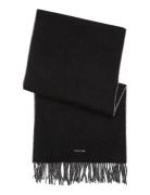 Fringes Two T S Scarf 40X200 Calvin Klein Black