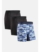 Men's Sports Trunks 3-Pack Danish Endurance Blue