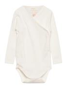 Baby Rib Jersey Body Crossover W. Longsleeve Copenhagen Colors Cream