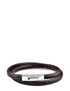 Leather Bracelet Double Edd. Brown