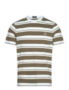 Stripe T-Shirt Fred Perry Green