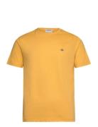 Reg Shield Ss T-Shirt GANT Yellow