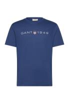 Printed Graphic Ss T-Shirt GANT Blue