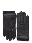 Cashmere Lined Leather Gloves GANT Black