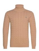 Cotton Cable Turtle Neck GANT Beige