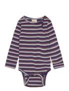 Body L/S Modal Multi Striped Petit Piao Navy