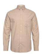 Reg Flannel Melange Shirt GANT Beige