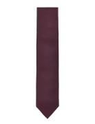 Polyester Tie 7 Cm Lindbergh Black Burgundy