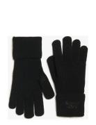 Soft Rib Knit Gloves Superdry Black