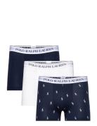 Classic Stretch-Cotton Trunk 3-Pack Polo Ralph Lauren Underwear Navy