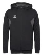 Hmlauthentic Pl Zip Hoodie Hummel Black