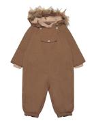 Wisti Fleece Lined Snowsuit Fake Fur. Grs MINI A TURE Brown