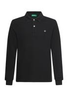 L/S Polo Shirt United Colors Of Benetton Black