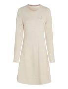 Soft Wool Flared C-Nk Swt Dress Tommy Hilfiger Cream