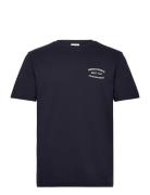 Small Graphic Pique Ss Tshirt GANT Navy