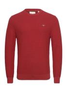 Cotton Textured C-Neck GANT Red