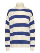 Eco Wool Stripe Kally Sweater Mads Nørgaard Blue