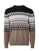 Bret Fair Isle Sweater Lexington Clothing Brown