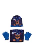 Bonnet + Gloves + Collar Paw Patrol Patterned