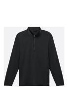 The Heater Qtr Zip Travis Mathew Black