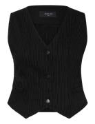 Nmhera S/L Slim Pinstripe Vest NOISY MAY Black