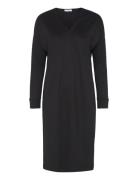 Viscose-Blend Long Sleeve Midi Dress, Daheva Ivo Nikkolo Black