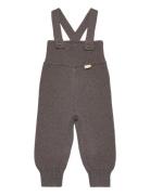 Pants Knit High Straps Petit Piao Brown