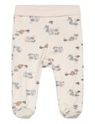 Pants W. Feet - Aop Fixoni Beige