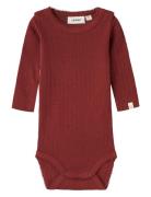 Nbfrachel Nes Ls Slim Body Hea Lil Lil'Atelier Red