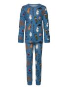 Fotspår2 Pyjamas Martinex Blue