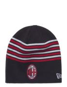 Stripe Skull Beanie Acmilan New Era Navy