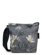 Small Shoulder Bag Denim Blue Flower Linen Ceannis Blue