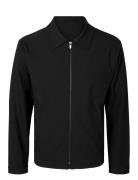 Slhrobert Zip Jacket Selected Homme Black