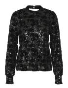 Kagrit Sequin Blouse Kaffe Black