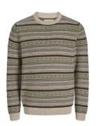 Jprblunorwegian Knit Crew Neck Jack & J S Cream