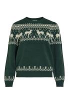 Videer L/S Christmas Knit/Ka Vila Green