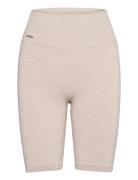 Ribbed Seamless Biker Shorts Aim´n Beige