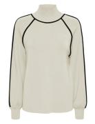 Yascora High Neck Ls Knit Pullover YAS Cream