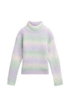 Cropped Knitted Pullover Tom Tailor Purple