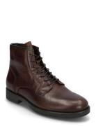 Bialars Lace Up Boot Tumbled Leather Bianco Brown