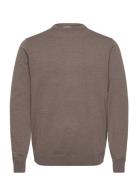 100 % Merino Crew Neck Knit Lindbergh Black Brown