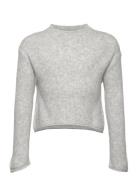 Ribbed Knit Sweater Mango Grey