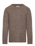 Wool-Blend Knit Sweater Mango Brown