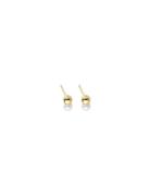 Duo Pearl Stud - Goldplated Design Letters Gold